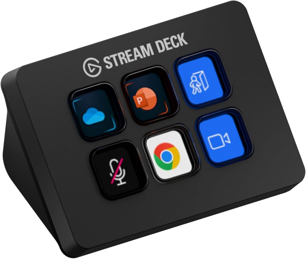Elgato Stream Deck Mini – Control Zoom, Teams, PowerPoint, MS Office and More, Boost Productivity with Seamless Integration for Daily Apps, Set Up Shortcuts Easily, Compatible with Mac and PC Elgato Stream Deck Mini – Control Zoom, Teams, PowerPoint, MS Office and More, Boost Productivity with Seamless Integration for Daily Apps, Set Up Shortcuts Easily, Compatible with Mac and PC