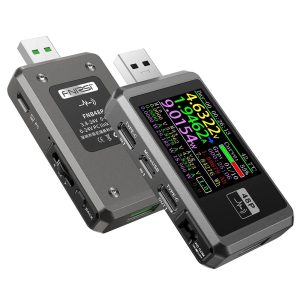FNIRSI FNB48P USB Voltage Current Tester, Fast Charge Detection, 4-24V Voltage, 6.5A High Current, 4 Function Curves, 5 Ports, Multiple Protocol Triggers, 1.77-inch TFT LCD Display FNIRSI FNB48P USB Voltage Current Tester, Fast Charge Detection, 4-24V Voltage, 6.5A High Current, 4 Function Curves, 5 Ports, Multiple Protocol Triggers, 1.77-inch TFT LCD Display