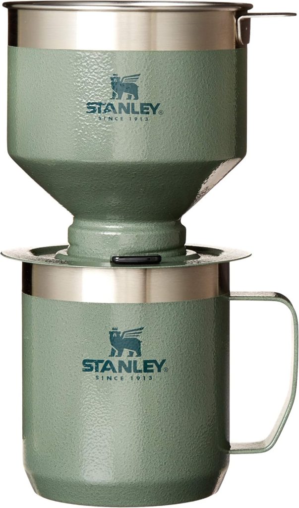 Stanley Perfect Brew Pour Over Set | 12 oz Camp Mug with Lid Included | Drip Coffee Maker with Reusable Filter | Insulated Stainless Steel | BPA-Free | Hammertone Green Stanley Perfect Brew Pour Over Set | 12 oz Camp Mug with Lid Included | Drip Coffee Maker with Reusable Filter | Insulated Stainless Steel | BPA-Free | Hammertone Green