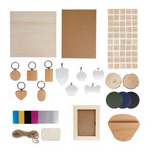 TWO TREES Engraver Material Pack Kit, Wood/Leather/Stainless Stain/Kraft Cardboard for Laser Engraving/Cutting, 75Pcs TWO TREES Engraver Material Pack Kit, Wood/Leather/Stainless Stain/Kraft Cardboard for Laser Engraving/Cutting, 75Pcs