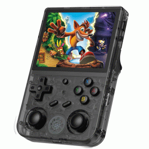 ANBERNIC RG353V Game Console, 256GB TF Card, 32GB Android 16GB Linux, 2GB LPDDR4, HDMI Output, Moonlight Streaming – Transparent Black ANBERNIC RG353V Game Console, 256GB TF Card, 32GB Android 16GB Linux, 2GB LPDDR4, HDMI Output, Moonlight Streaming – Transparent Black