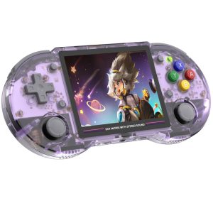 ANBERNIC RG353PS Game Console, 128GB TF Card, 16GB Linux, 1GB LPDDR4, HDMI Output – Transparent Purple ANBERNIC RG353PS Game Console, 128GB TF Card, 16GB Linux, 1GB LPDDR4, HDMI Output – Transparent Purple