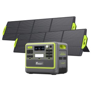 FOSSiBOT F2400 Portable Power Station + 2 x FOSSiBOT SP200 18V 200W Foldable Solar Panel, 2048Wh LiFePO4 Battery 2400W Output Solar Generator, 3xAC RV Car USB Type-C QC3.0 PD DC5521 Pure Sine Wave Full Outlets, 1.5 Hours Fast Charging FOSSiBOT F2400 Portable Power Station + 2 x FOSSiBOT SP200 18V 200W Foldable Solar Panel, 2048Wh LiFePO4 Battery 2400W Output Solar Generator, 3xAC RV Car USB Type-C QC3.0 PD DC5521 Pure Sine Wave Full Outlets, 1.5 Hours Fast Charging