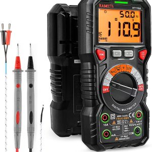 KAIWEETS HT118A Digital Multimeter – TRMS 6000 Counts, Auto-Ranging, AC/DC Voltage/Current/Resistance Tester KAIWEETS HT118A Digital Multimeter – TRMS 6000 Counts, Auto-Ranging, AC/DC Voltage/Current/Resistance Tester