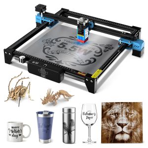 TWO TREES TTS-55 Pro 5.5W Laser Engraver, 32-bit Mainboard, 0.08*0.08mm Compressed Spot, 0.1mm Precision, 300*300mm TWO TREES TTS-55 Pro 5.5W Laser Engraver, 32-bit Mainboard, 0.08*0.08mm Compressed Spot, 0.1mm Precision, 300*300mm
